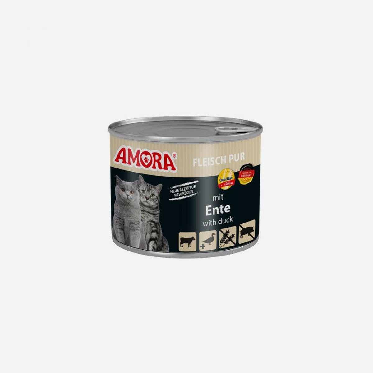 AMORA Kattenvoer 6x200g - Eend