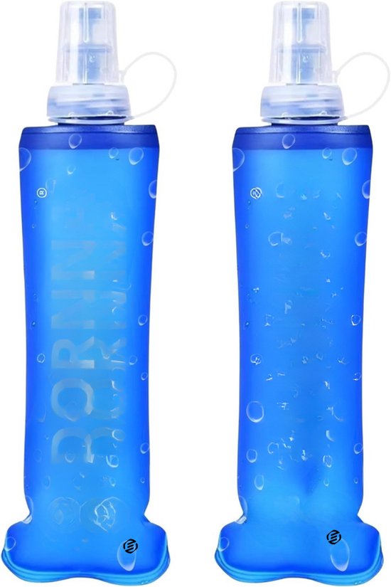 Bouteille Voyage Sport Camping Pliable Bouteille D'eau Pliable Réutilisable Nefeeko En Silicone Sans BPA - Avec Mousqueton, étanche, Pour Voyage, Sport, Camping Gourde étanche Portable Nefeeko