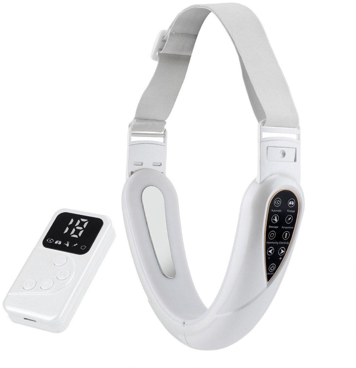 NAXSIR EMS Gezichtsverstevigingsapparaat - Anti-Rimpel & Halslifting Massager met Afstandsbediening
