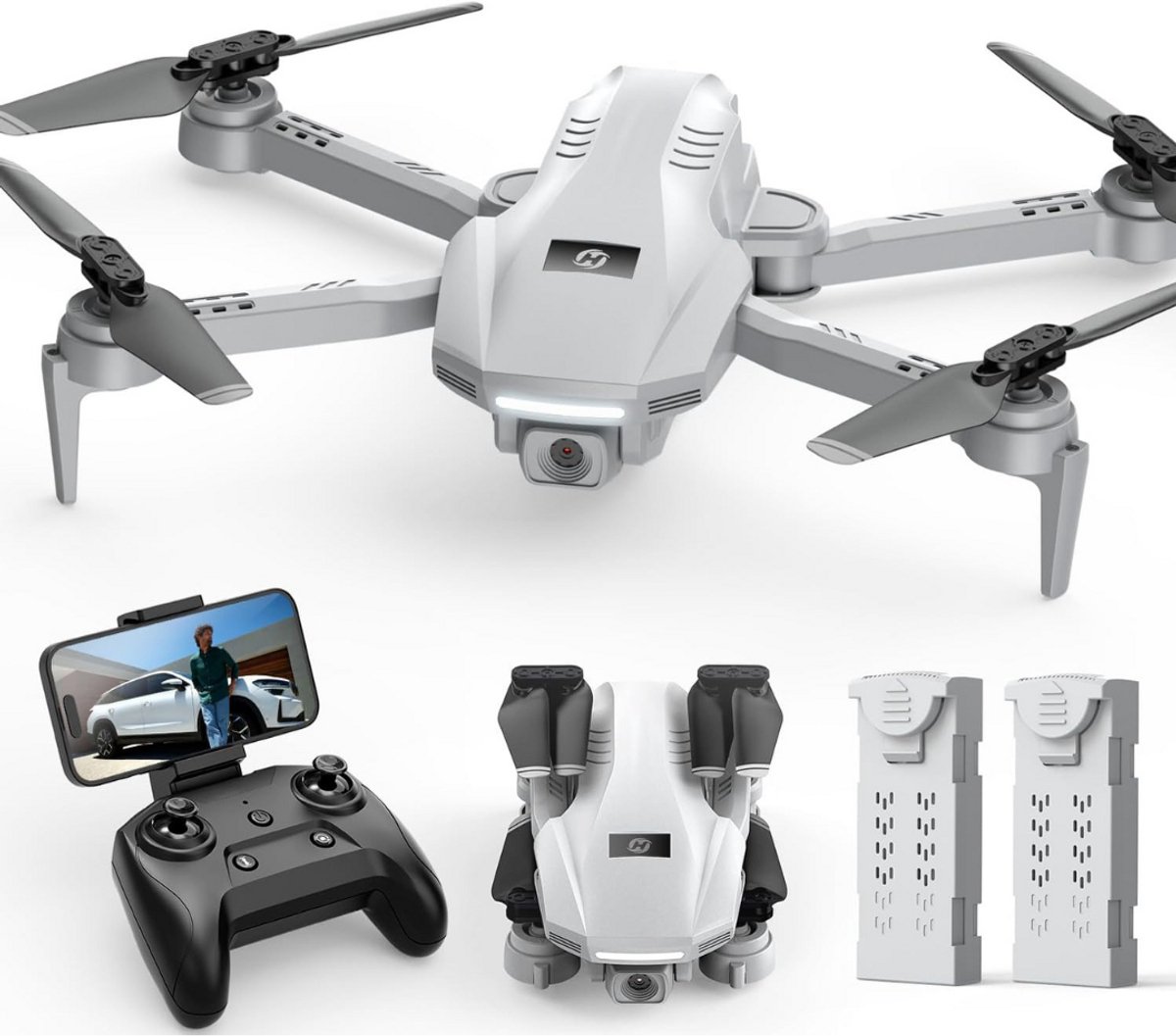 DailySupplies® Drone met Camera - Mini Drones voor Volwassenen - Buiten - Grijs