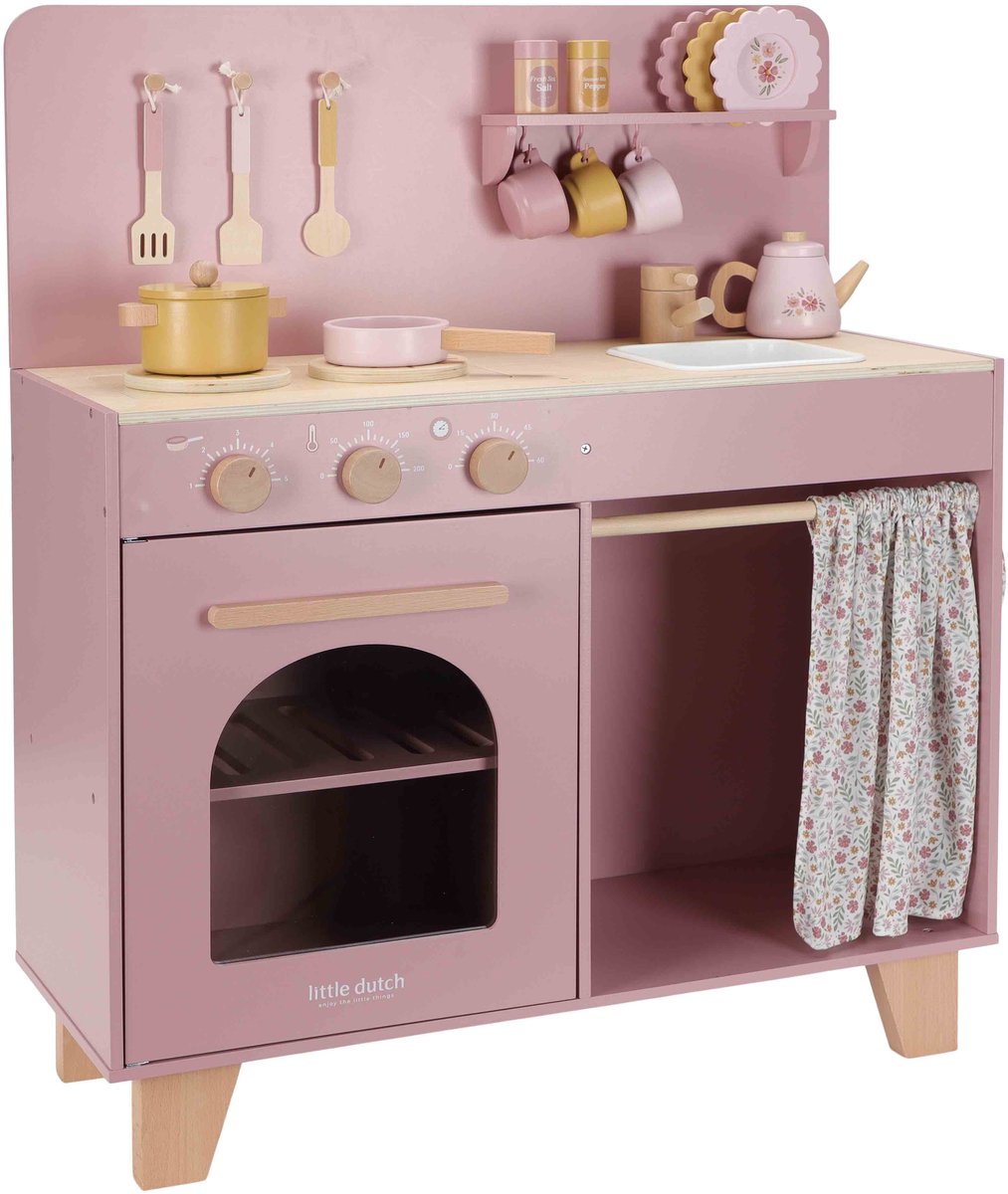 Little Dutch Speelkeuken - Hout - Pink — afbeelding 18