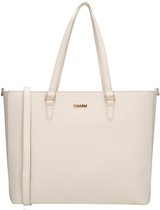 Charm London Birmingham Sac à main et à bandoulière Shopper 15,6 pouces Compartiment pour ordinateur portable Idéal École, le travail, les Business - Sac fourre-tout - Crème