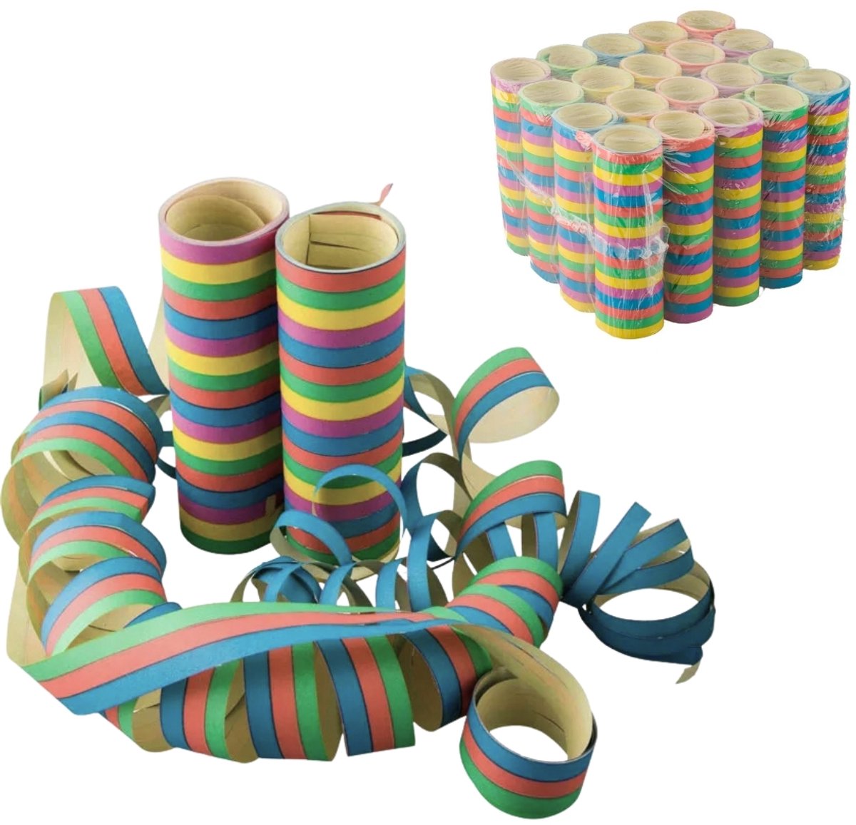 Susy-Card Serpentines Brandvertragend – Rollen van 4 Meter – 360 Rolletjes – Feestversiering – Brandveilig – Evenementen & Decoratie