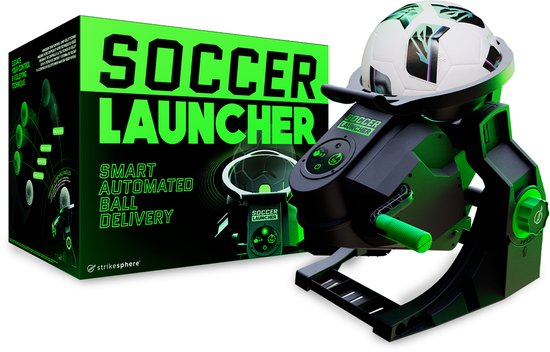 Soccer Launcher - Interactieve voetbaltrainer met slimme lancering - Train volleys, trapkracht en balcontrole