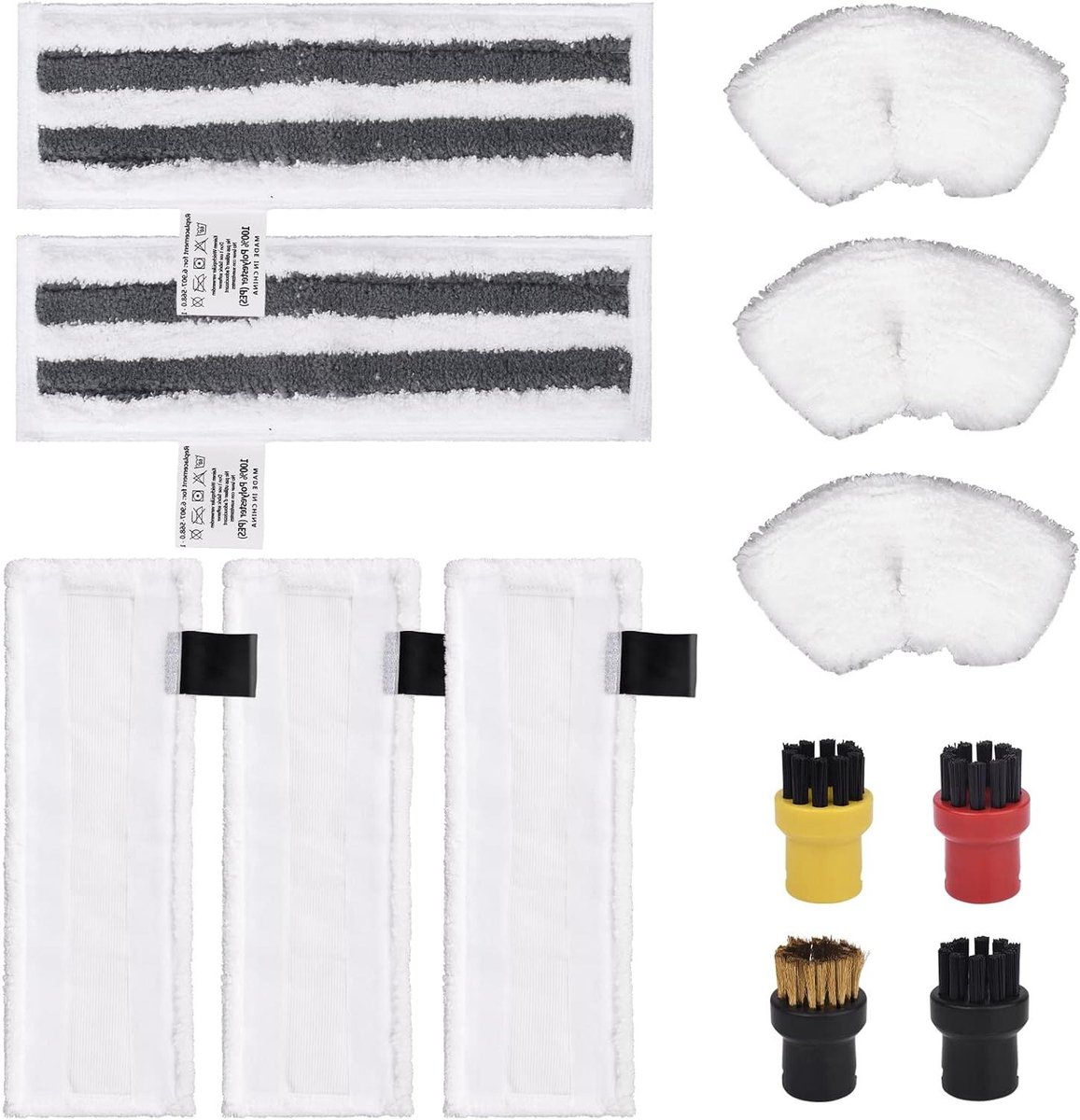 Stoomreiniger-accessoires set - 12 stuks - microvezel en nylon - veelzijdig — cadeau in Cadeau-ideeën - foto 8