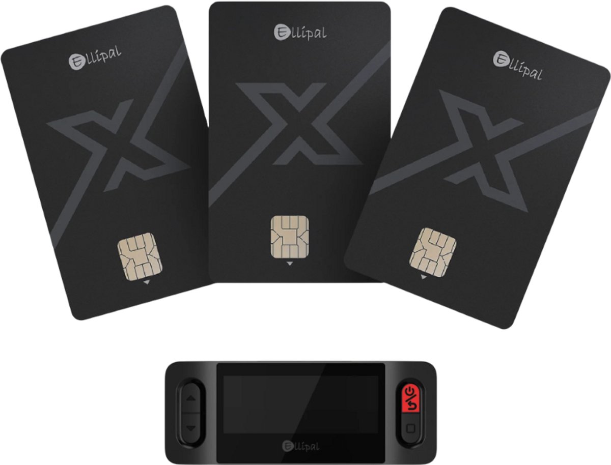 Ellipal X Card 3 Cards Set - 3 Kaarten - Voordeelbundel - Hardware Wallet - Air-Gapped - CC EAL6+