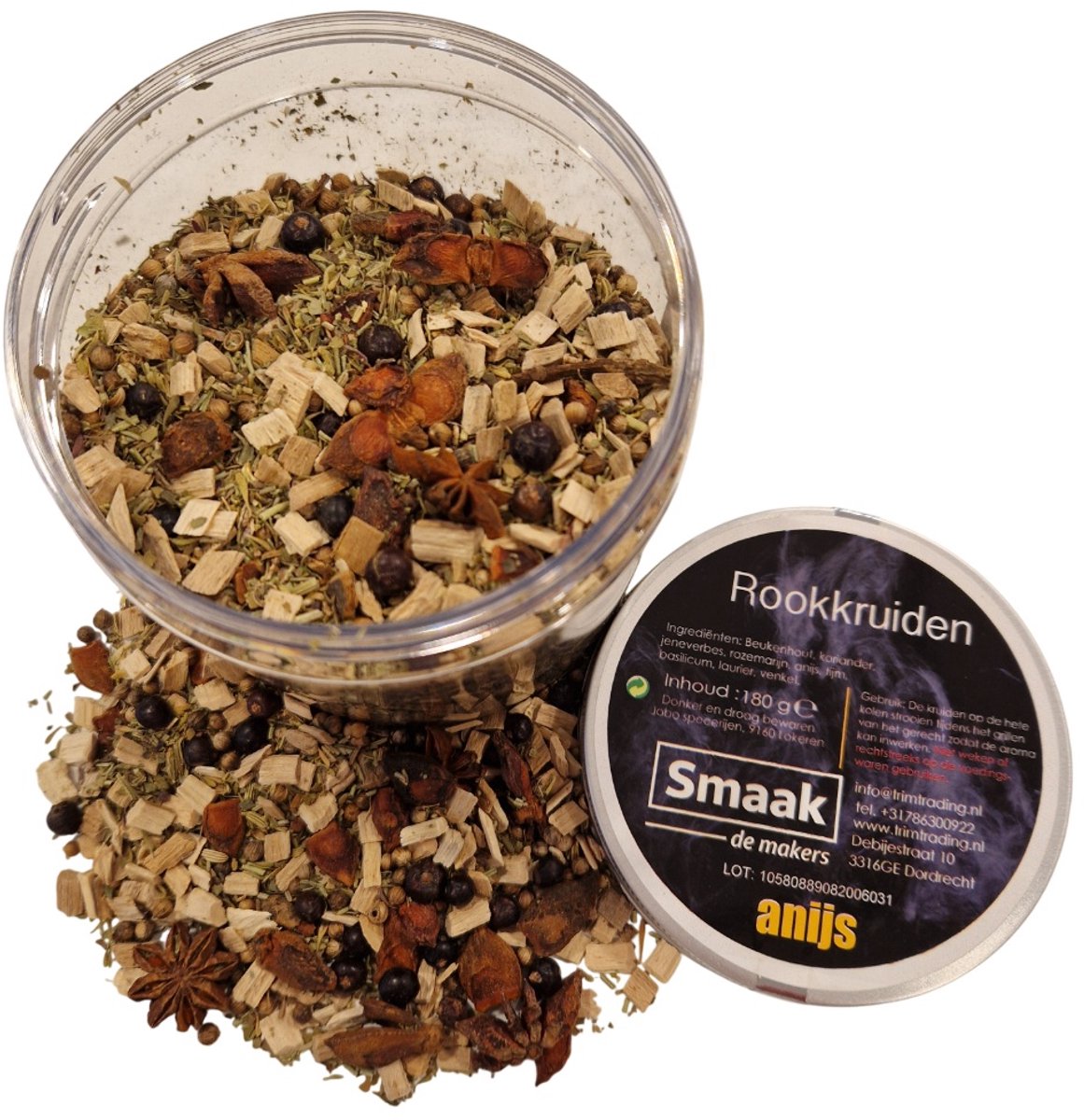SMAAK - Rookkruiden / Vuurkruiden Anijs - pot 180 gram