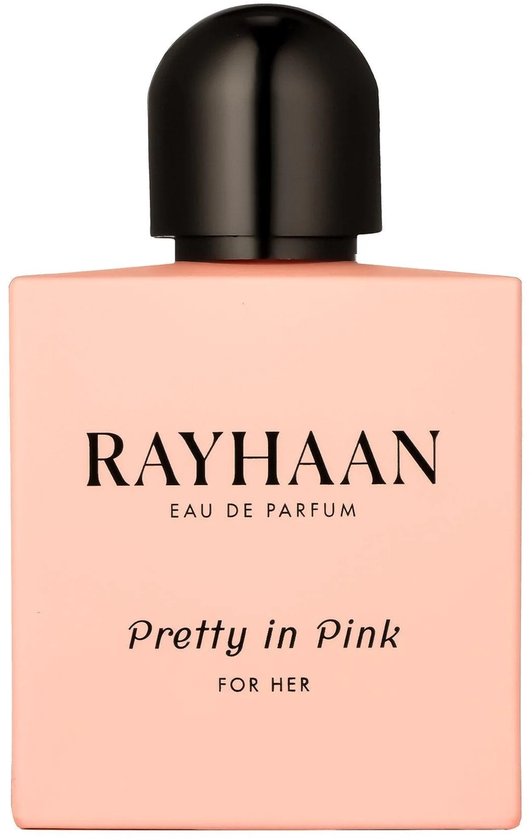 Rayhaan Pretty in Pink Eau de Parfum 100ml - Luxe Damesparfum, Cassis, Meiroos, Fresia, Vanille & Patchouli | Romantisch, Elegant & Mysterieus met Kajal Sticker