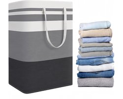 Opvouwbare wasmand - Waszak met grote capaciteit - Wasmand met handgrepen - Wasmand voor huishoudelijk vuil wasgoed - Geschikt voor slaapkamer, badkamer, slaapzaal