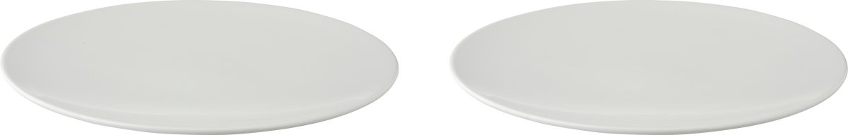 Palmer - White Delight - Bord - 2 stuks - ø 32 cm - Wit - Porselein - Bordenset
