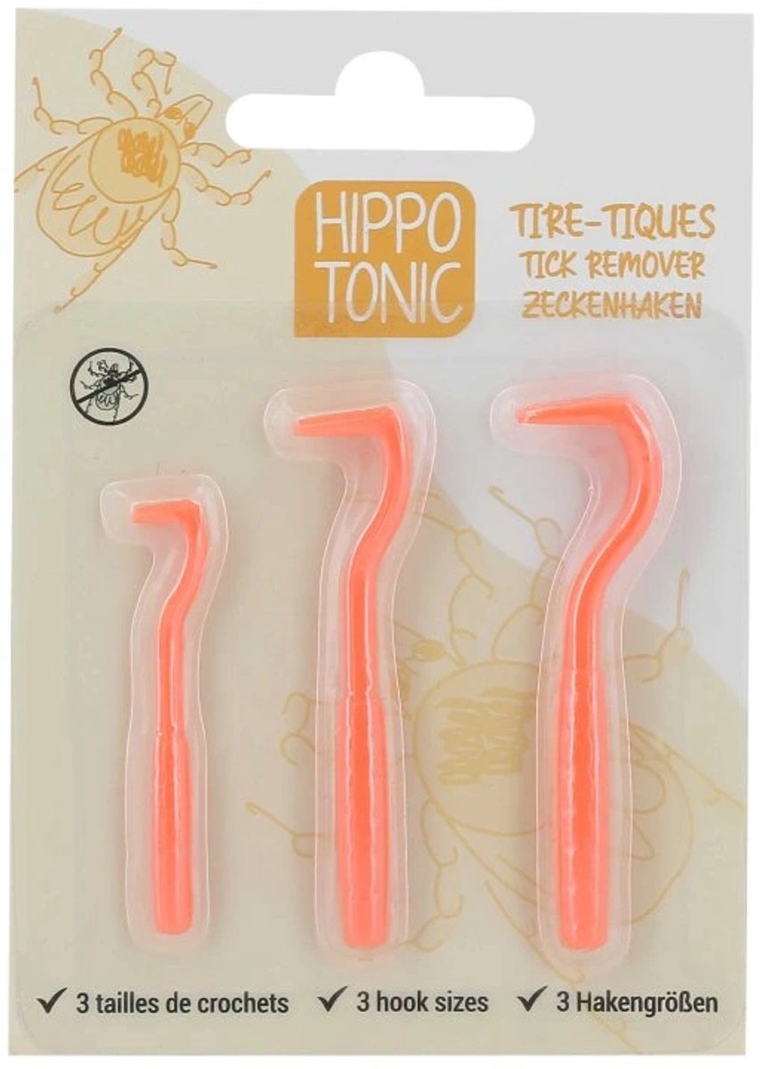 Hippo Tonic - Tekenverwijderaar – Veilige en effectieve tekenverwijderaar - Set van 3 stuks