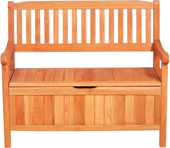 Tuinbank met Opbergruimte, Veelzijdige Opbergbank, Draagvermogen Tot 328 Kg, Zitplaats En Decoratief Element voor Terras, Tuin Of Balkon, Afmetingen: 106,5x58,5x90,1 Cm