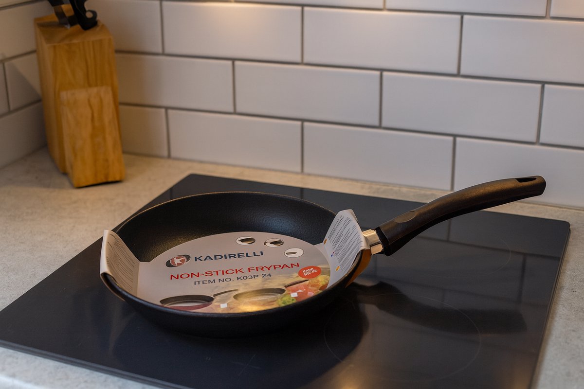 Kadirelli – Koekenpan met antiaanbaklaag – Diameter 26 cm – Braadpan – Steelpan – 4 cm hoog