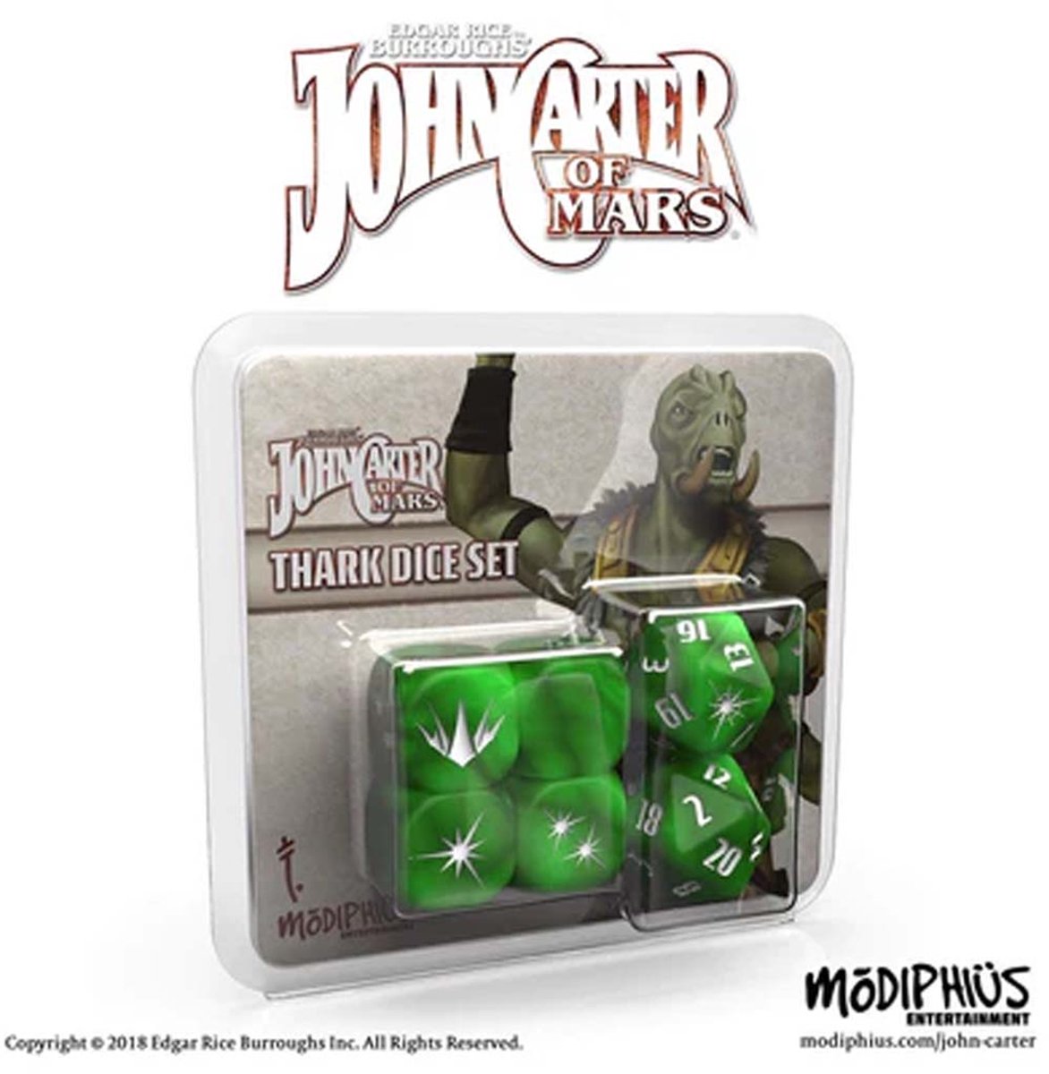 John Carter of Mars RPG: Thark Dice Set - RPG accessoire - Modiphius Entertainment