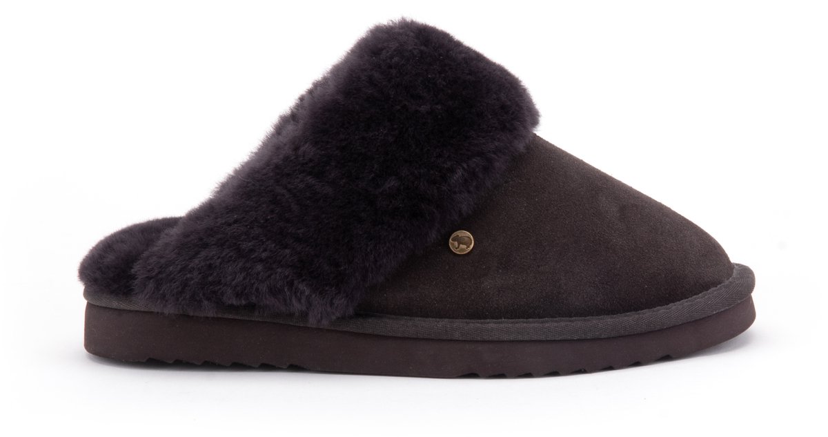 Warmbat Flurry Suede Dames Sloffen - Bruin