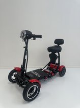 COMFYGO MS3000 Elektrische scootmobiel, 4 wielen, maximale snelheid 18 km/u, 15,6 Ah Lithium-ion accu, Actieradius tot 40 km, Rood, Standaard stoel + Kinderzitje