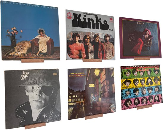 MÖNKE Vinyl Platenplank - Laat uw huidige of favoriete platen aan de muur horen - Gemaakt van massief hout - Deze elegante vinyl platenhouder past platen van elk formaat (Dennenhout