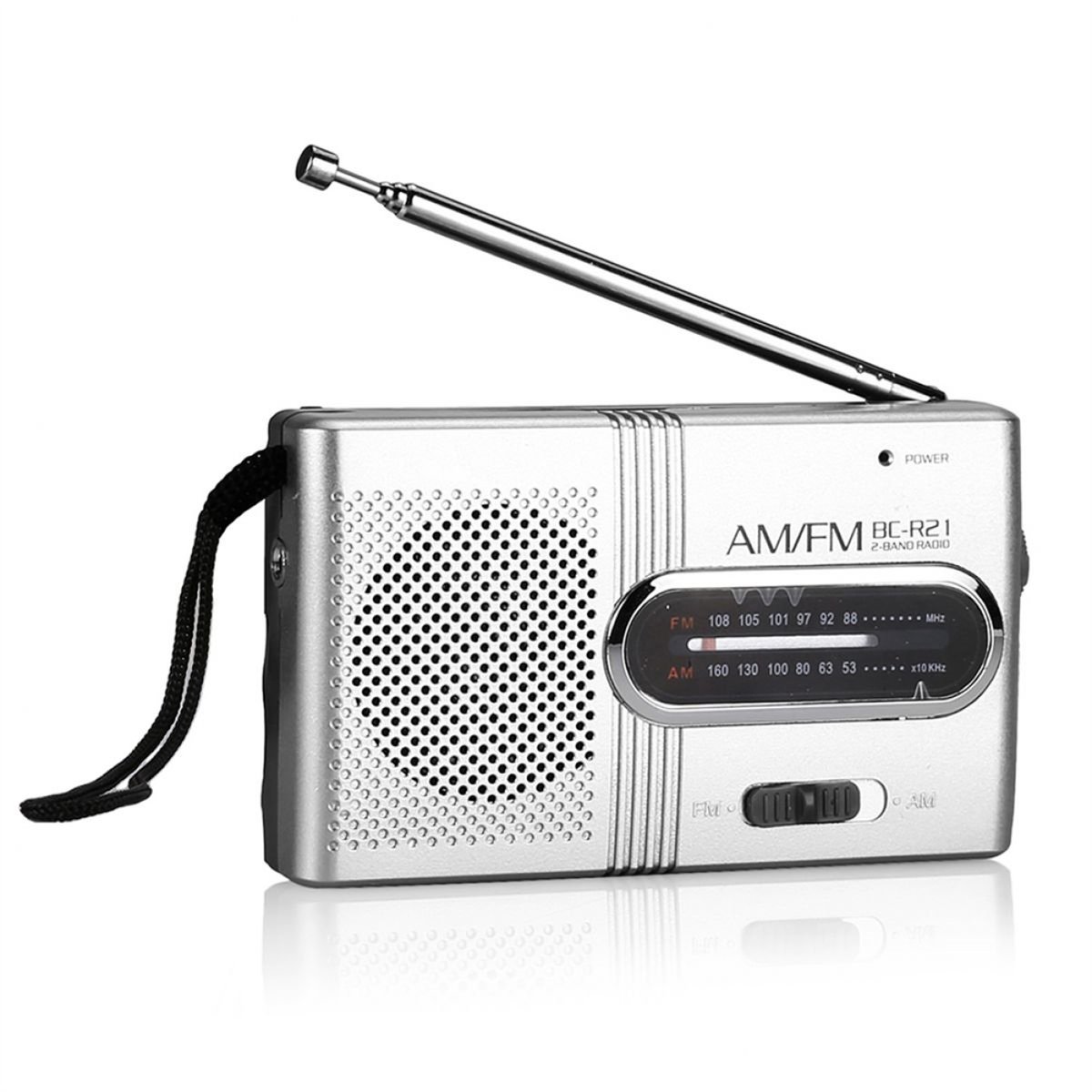 Draagbare AM/FM Mini Radio - Universele Muziekspeler met Stereo Luidsprekers - Lichtgewicht Ontwerp - Voor Reizen & Buiten - Zwart - Compact - 1 Stuk