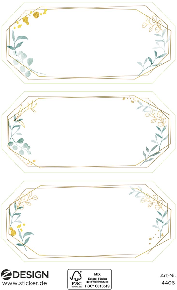 Decoratieve label-etiketten met sierkader
