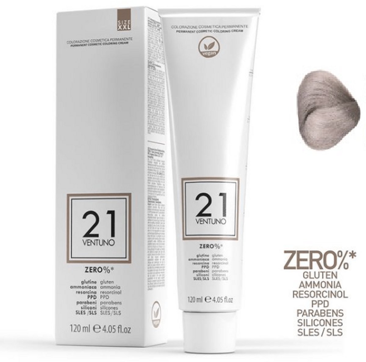 VENTUNO Zeer licht asblonde haarverf.