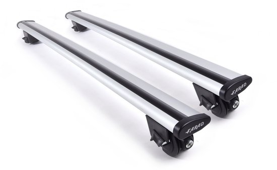 Galeries de toit adaptées aux barres de toit ouvertes Hyundai Inster à partir de 2025 - Aluminium - Capacité de charge élevée 100 kg - Wingbar Argent - Merk Farad