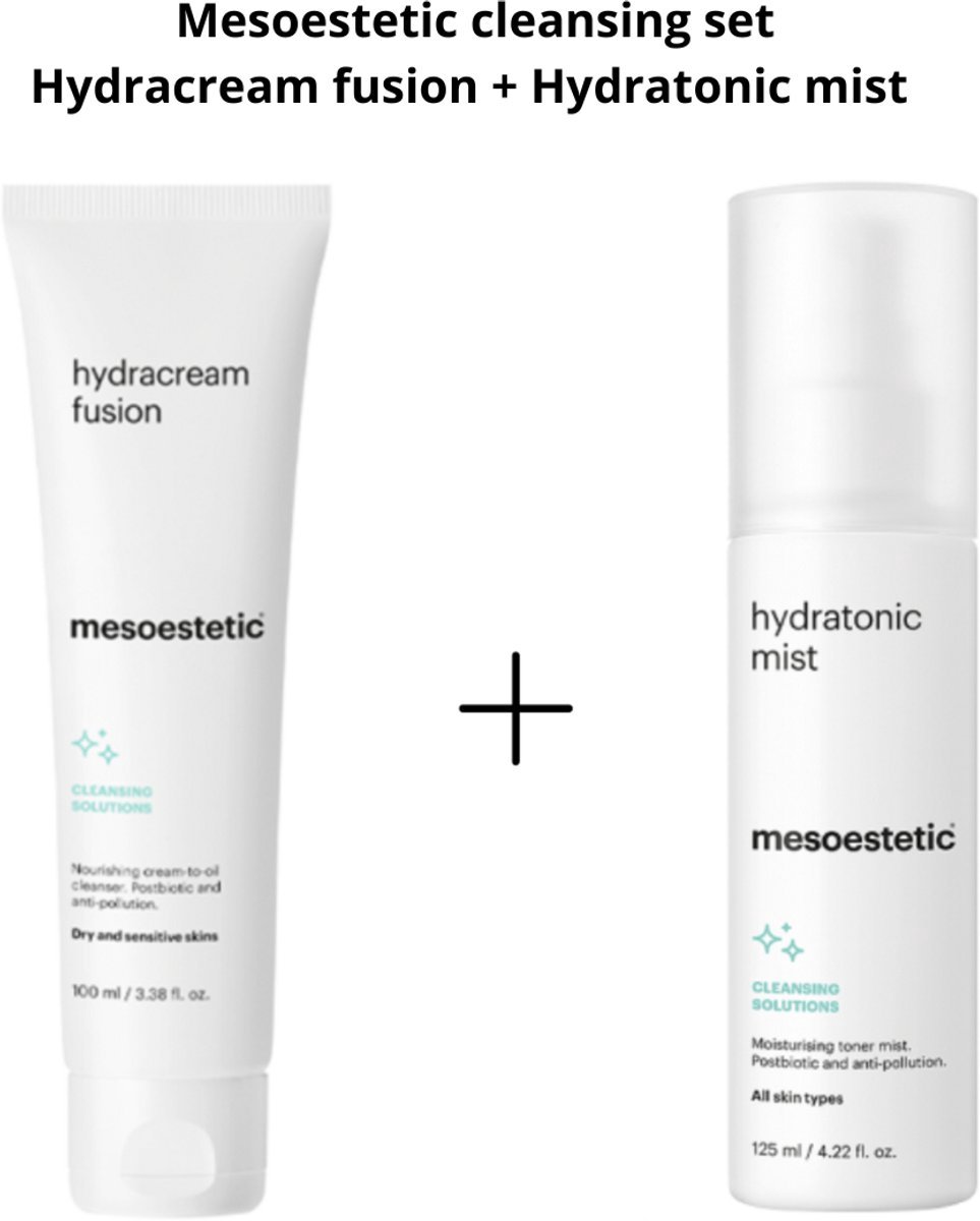 Mesoestetic Cleansing Set – Hydracream Fusion & Hydratonic Mist – Reiniging & Hydratatie – Droge & Gevoelige Huid