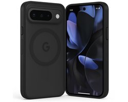 SnapSkin Hoesje geschikt voor Google Pixel 9 Pro XL / 10 Pro XL - Geschikt voor MagSafe Case - Semi-Transparant Zwart