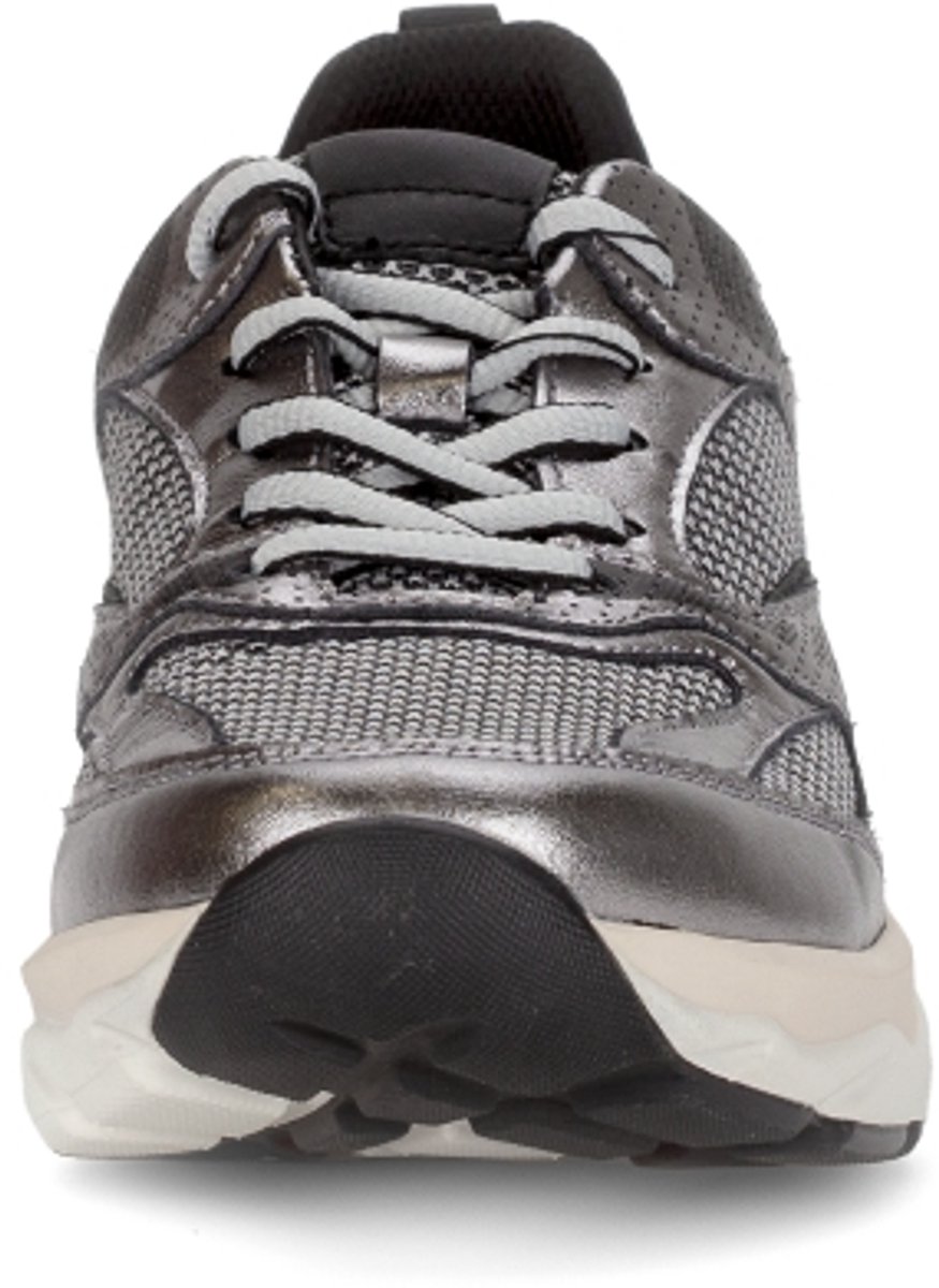 Gabor Rollingsoft Sneakers zilver Textiel - Dames