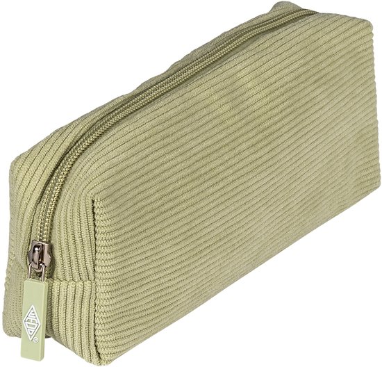 Corduroy etui voor slordig gedrag, bruin.