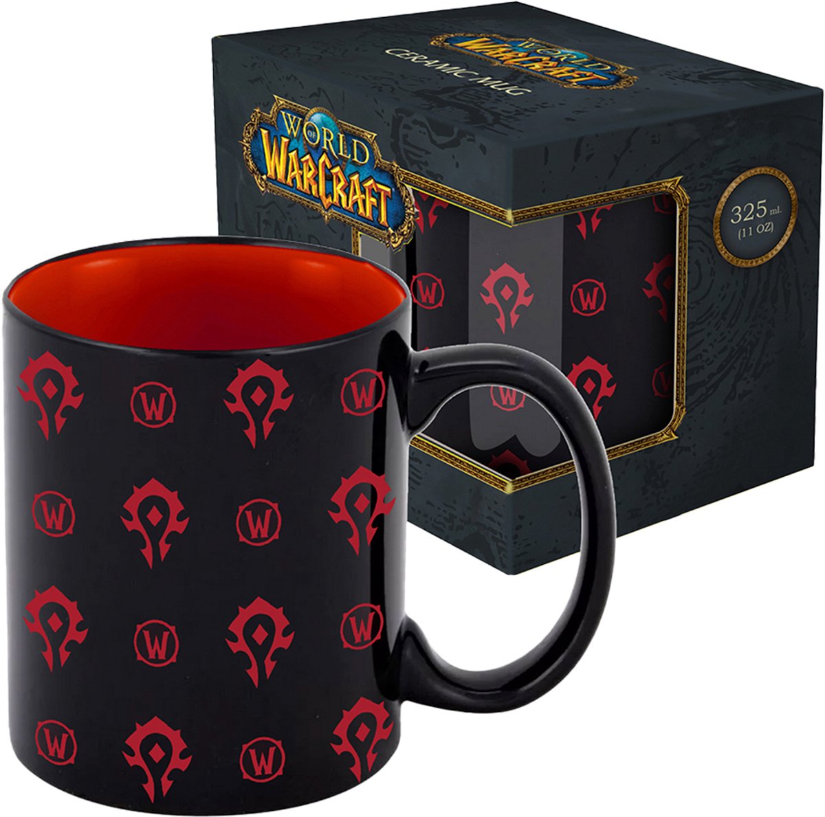 World of Warcraft - Mok met cadeauverpakking - Horde - 330 ml Zwart
