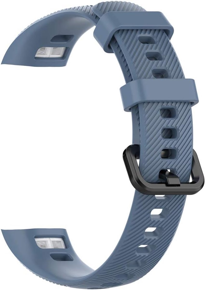 Zachte Siliconen Polsband Vervangende Horlogeband Armband voor Band 3 Pro en Band 4 Pro - Rots Cyaan - Comfortabele en Duurzame Horlogeband