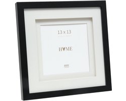 Deknudt Frames fotolijst S65KK2 P1 - zwart met passe-partout - 13x13