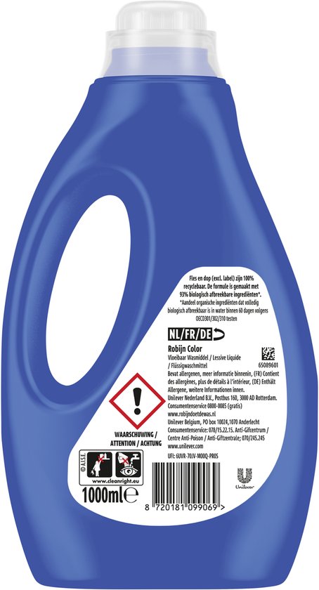 Robijn Vloeibaar Wasmiddel - Color - 6 x 20 wasbeurten