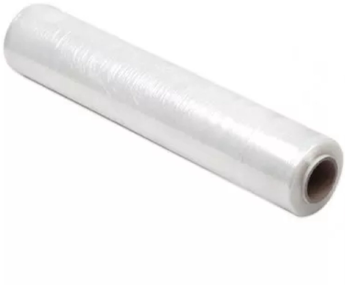 Twisk stretchfolie transparant handwikkelfolie 450mm x 300m plastic.