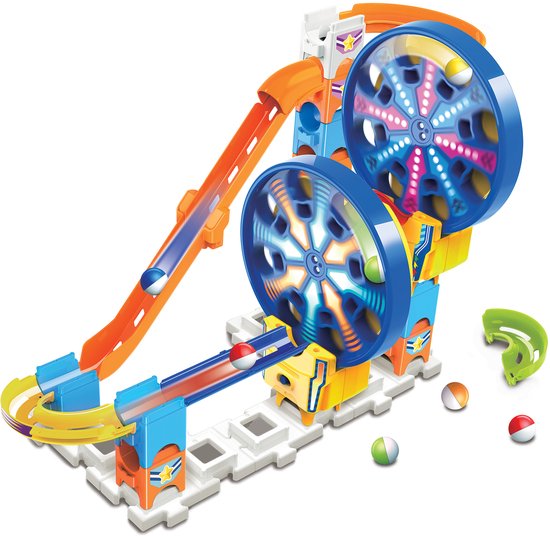 Vtech-Knikkerset - Marble Rush - Knikkerbaan - Expansion Kit Electronic - Fun Fair Set Circuit 26 Onderdelen Baan met Hellingen + 4 Jaar - Motorische vaardigheden - creativiteit