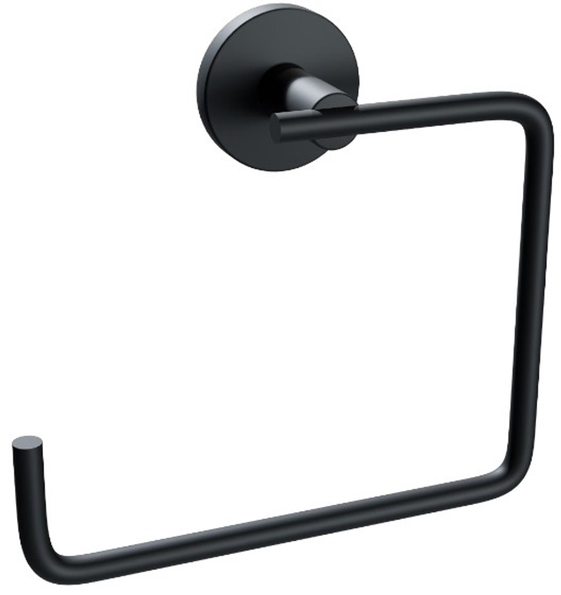 Casabueno - RVS Wandmontage Vierkante Handdoekhouder - Zwart