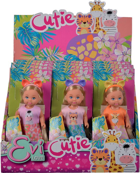 van der Meulen pop Evi Love Cutie dierenoutfit haarband 16 cm. — afbeelding 3