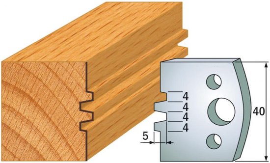 CMT - Couteaux de profil pour tête de fraise de profil - Fraise - Matériau - Fraise de profil - 2 Pièce(s)