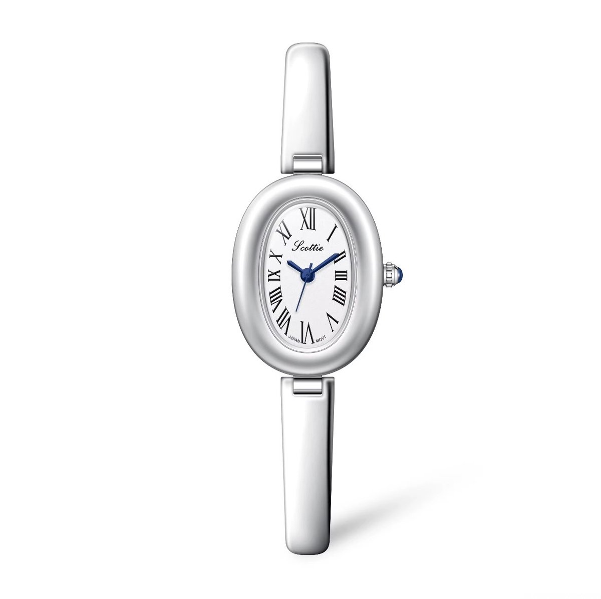 Scottie Dames Horloge Zilverkleurig | Ovaal Plaat | Dames Horloges | Dames Sieraden | Horloges | Luxe Geschenkdoos |