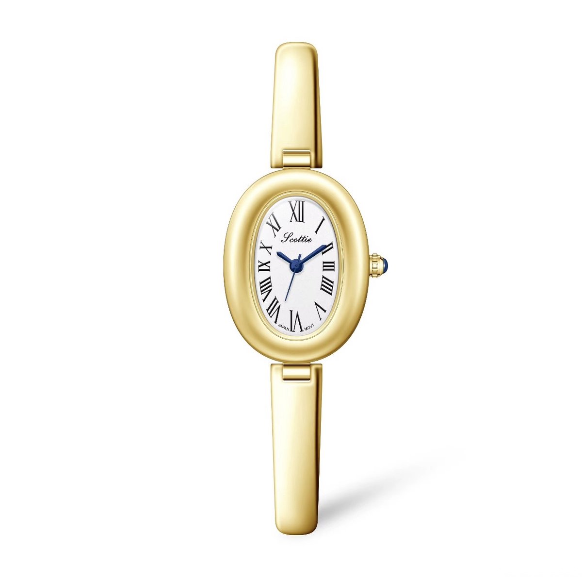 Scottie Dames Horloge Goudkleurig | Ovaal Plaat | Dames Horloges | Dames Sieraden | Horloges | Luxe Geschenkdoos |