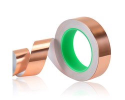 EXCITAT Kopertape - Geleidende Tape - kopertape slakken - Anti slakkentape - Slakkenval EMI Afscherming - 30mm*20m