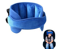 Neksteun voor Kinderen - Nekkussen Autostoel - Neksteun - Hoofdband Blauw - Hoofdsteun Voor In De Auto - Hoofdsteun Kussen - Hoofdsteun voor kinderzitje - Hoofdsteun voor Autostoel - Universele Instelbare Reis Hoofdsteun - Veiligheid en Bescherming