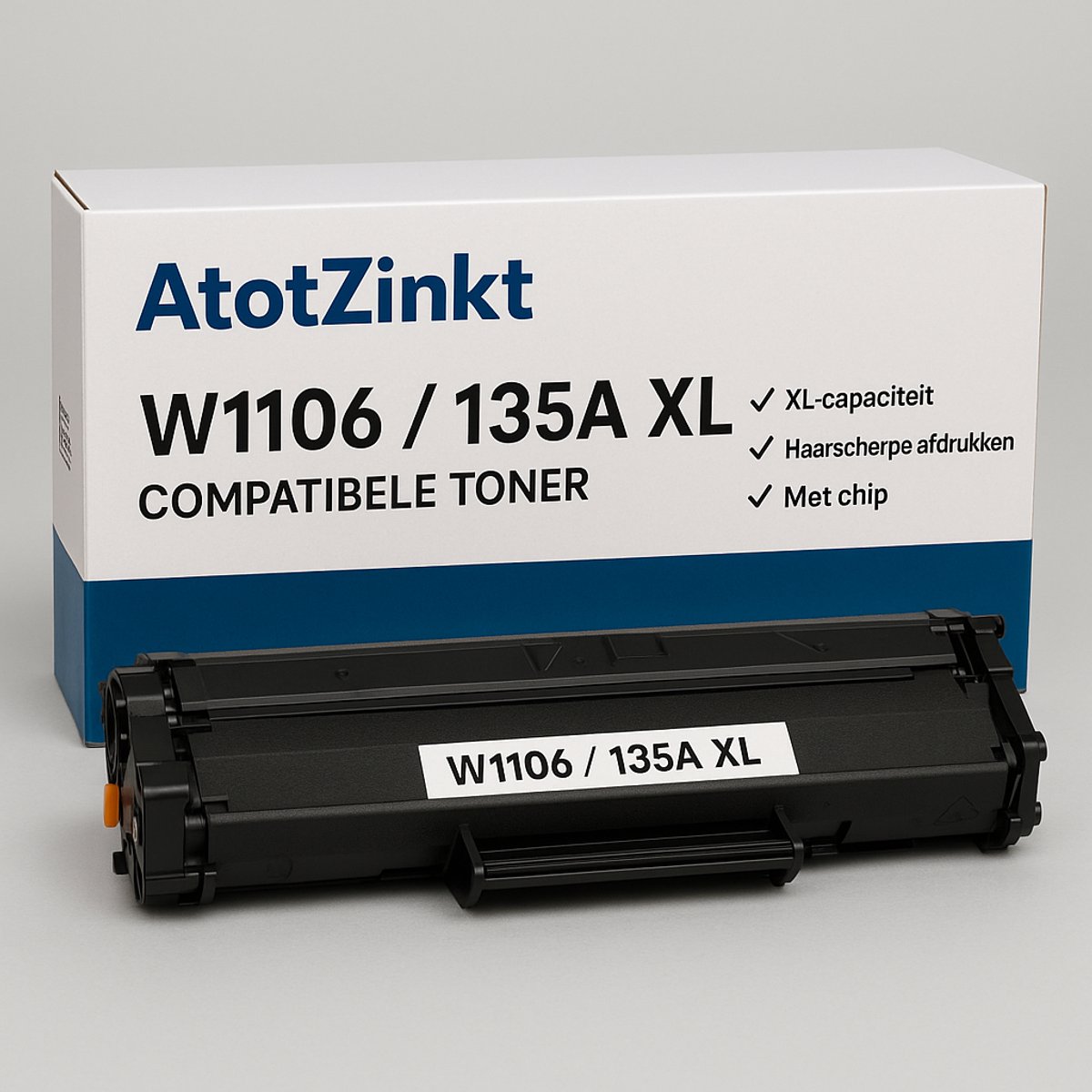 AtotZinkt Huismerk Toner HP W1106 / 135A XL 2000 pagina's