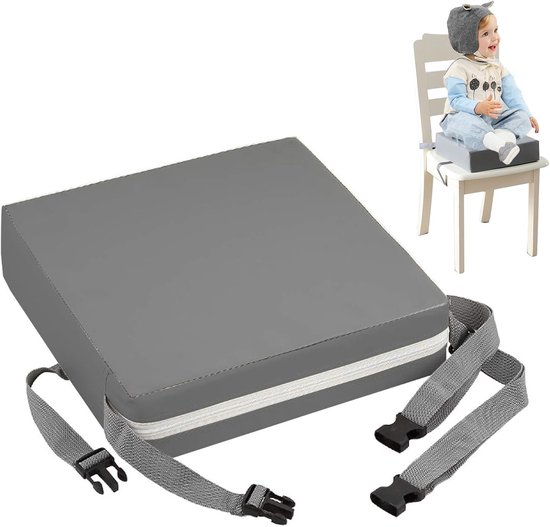 Lexium Stoelverhoger voor Eetkamerstoel - Zitverhoger Peuter Eettafel - Kinderen - Booster Seat - Zitkussen Tafel - Zitverhoger Voor Kinderen & Volwassenen - Stoelverhogers Voor Eettafel - Memory Foam Verhoogkussen - Ergonomisch Comfort