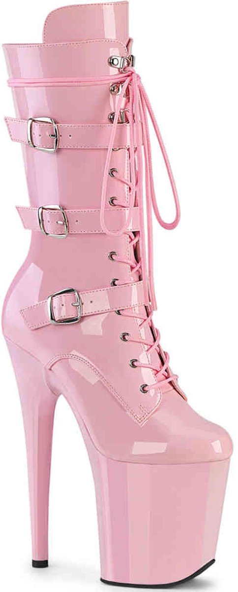 Pleaser FLAMINGO-1053 Plateau Laarzen Paaldans schoenen 40 Shoes Roze