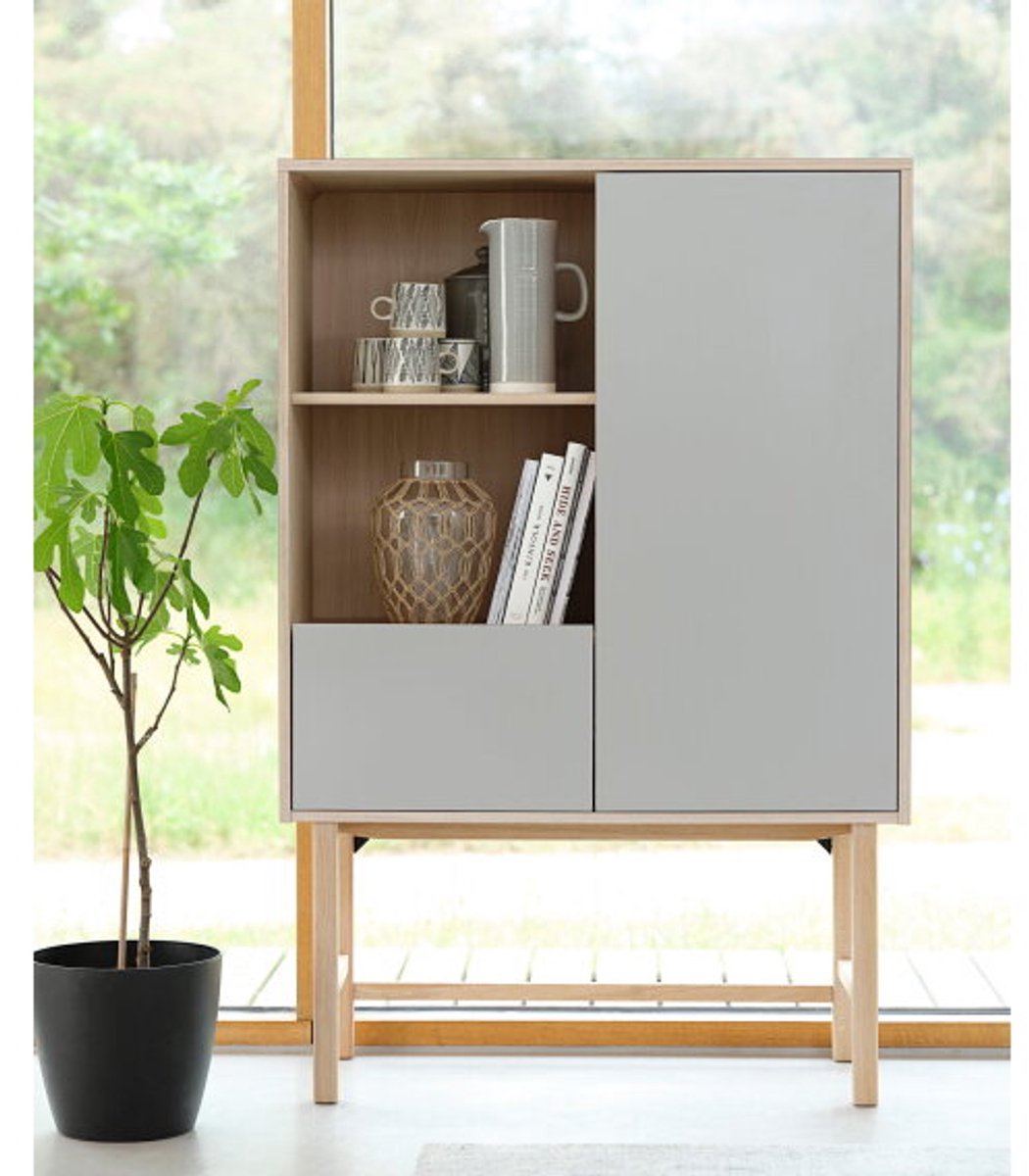 Opbergkast Bilbao eikenhout h150 cm
