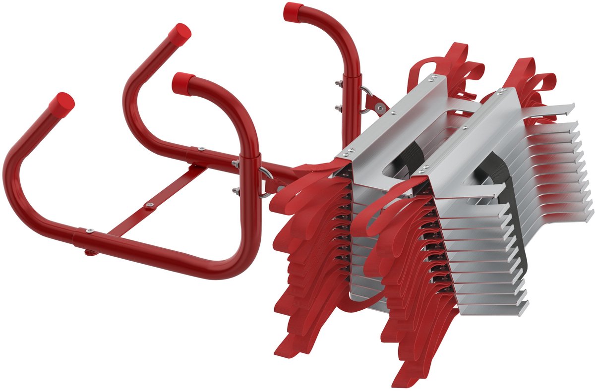 Draagbare Brandladder - Touwladder - 2 M - Veiligheidsladder Voor Volwassenen Met Karabijnhaken Reddingsladder Voor Outdoor Balkon Raam Leuning Draagvermogen Tot 300 Kg