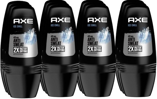 Axe Deo Roller - Ice Chill Dry - Voordeelverpakking 12 x 50 ml