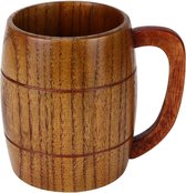 Vacuüm Isolatie Koffiemok Hoge Kwaliteit Stylist Viking Bier Beker Houten Handge