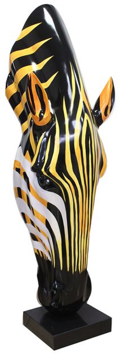 Sculptuur decoratie figuur beeld Zebra H 50 cm Kunsthars-Marmer
